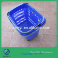 Plastic Rolling Supermarket Baskets